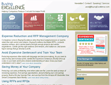 Tablet Screenshot of buyingexcellence.com